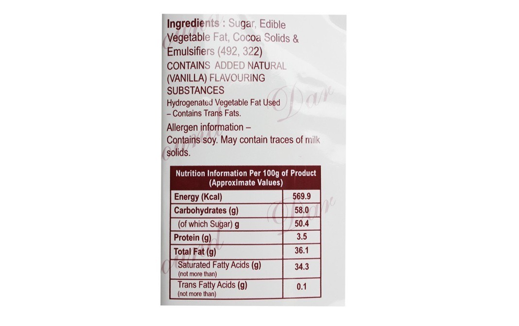 Morde Dark Compound Chocolate (CO D16)    Pack  500 grams